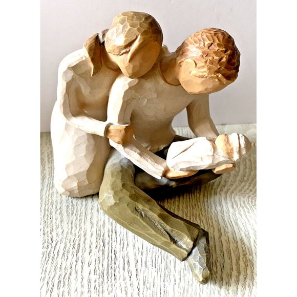 Willow Tree NEW LIFE figurine 2000 Susan Lordi Hand Painted Baby Parents Mom - Picture 1 of 6